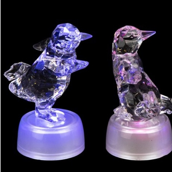 Christmas LED Lighted Color Changing Acrylic Penguins - Picture 12 of 12
